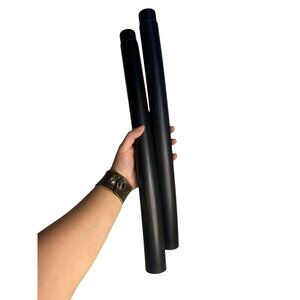 17" Vacuum Extension Wands | Set of 2 Black Replacement Attachment Tubes